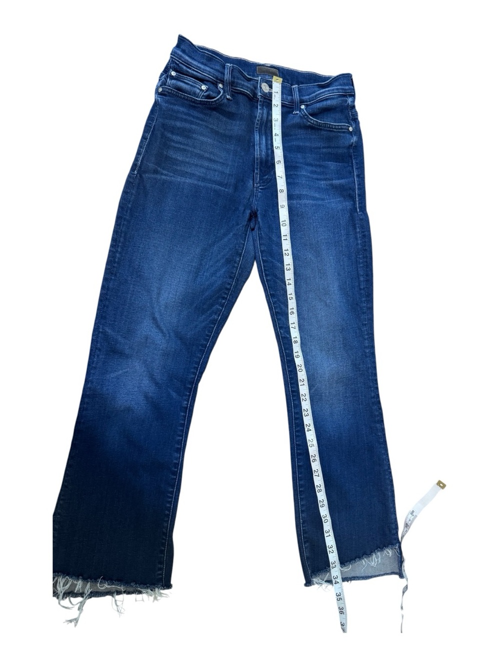 MOTHER Dark Blue High-Rise Flare Jeans - Picture 4 of 8